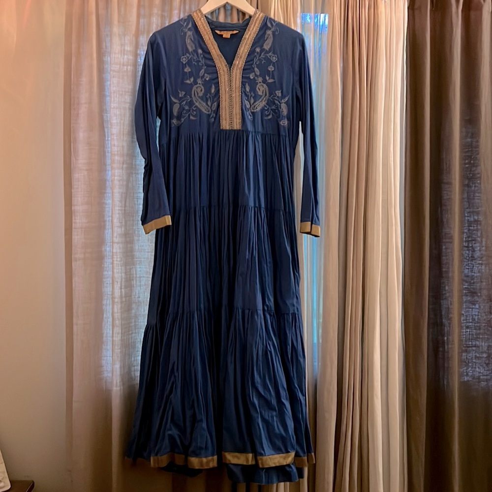 April Cornell size small empire waist flowy embroidered dress